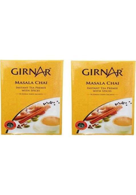 Girnar Masala Chai -10 Bags Masala Tea Bags Box (2 X 70 G)