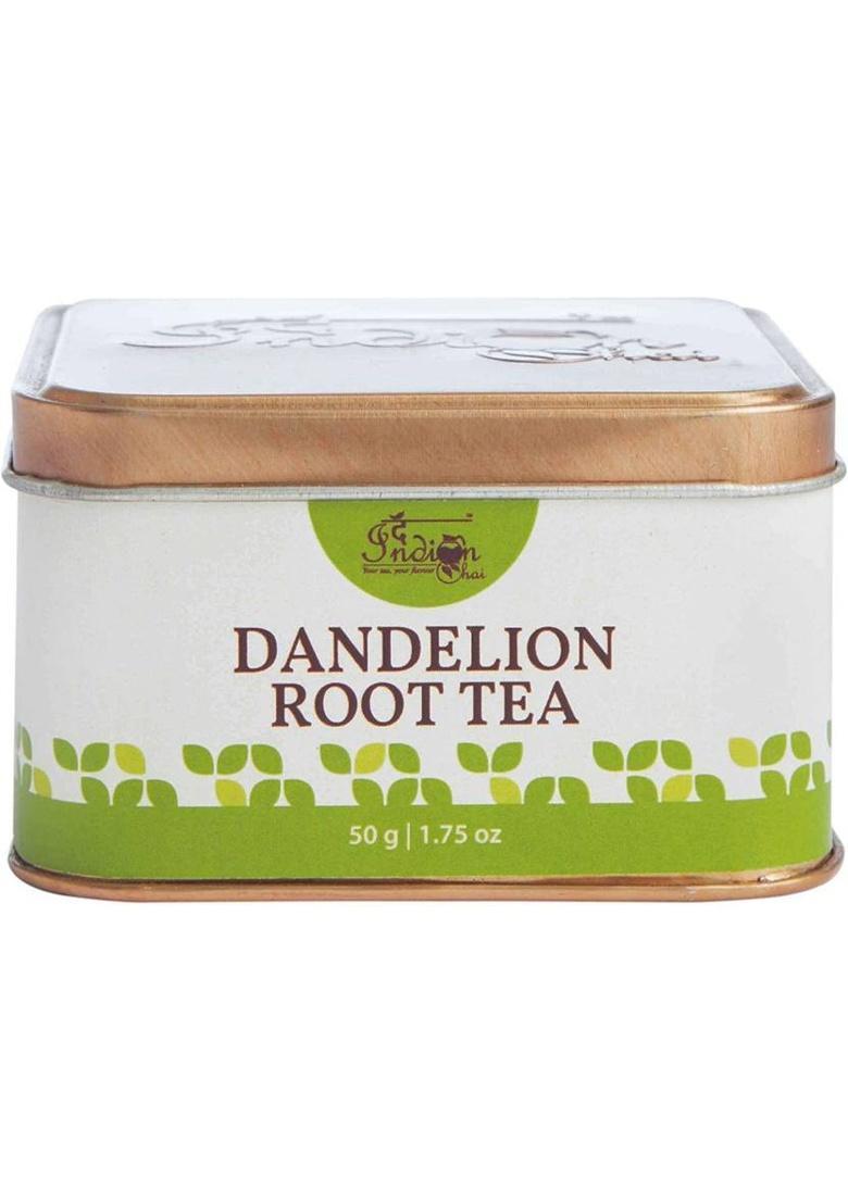 The Indian Chai Dandelion Root Tea 50G In Tin Container For Liver Detox, Supports Ki Herbal Tea Tin (50 G)