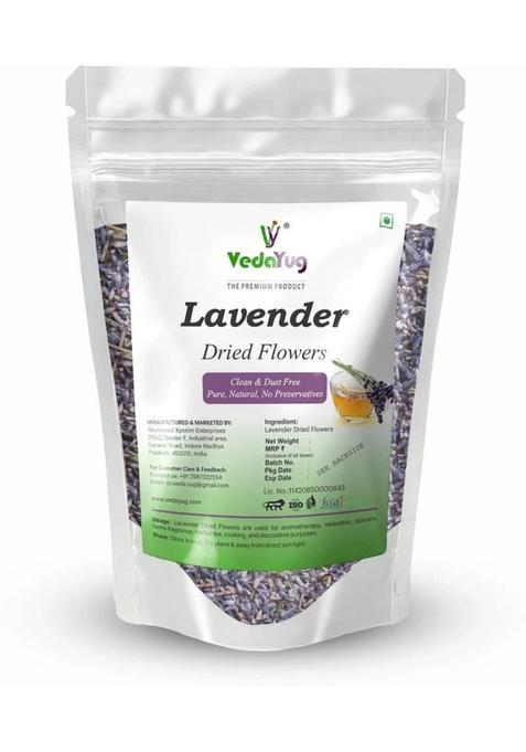 Vy Vedayug Lavender Dried Flowers , Natural, Fresh Fragrance, Premium Quality For Tea, Lavender Herbal Tea Pouch&nbsp;&nbsp;(30 G)