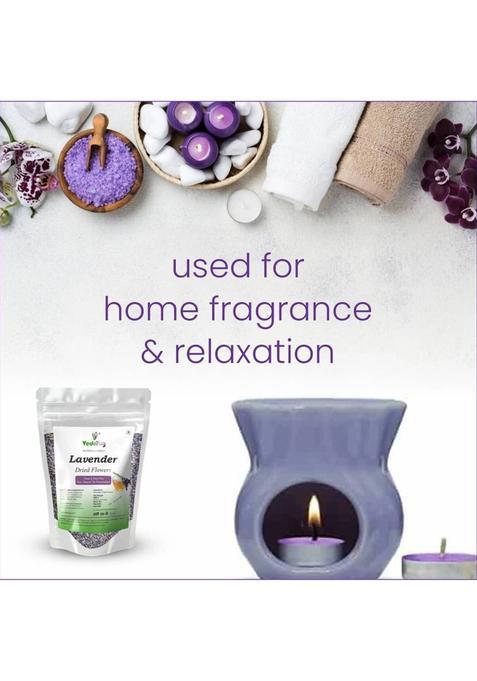 Vy Vedayug Lavender Dried Flowers , Natural, Fresh Fragrance, Premium Quality For Tea, Lavender Herbal Tea Pouch (30 G)