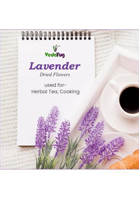 Vy Vedayug Lavender Dried Flowers , Natural, Fresh Fragrance, Premium Quality For Tea, Lavender Herbal Tea Pouch (30 G)