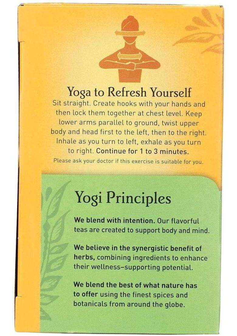 Yogi Tea Green Tea Kombucha Organic Herbal Tea Bags Box&nbsp;&nbsp;(16 Bags) - Indya