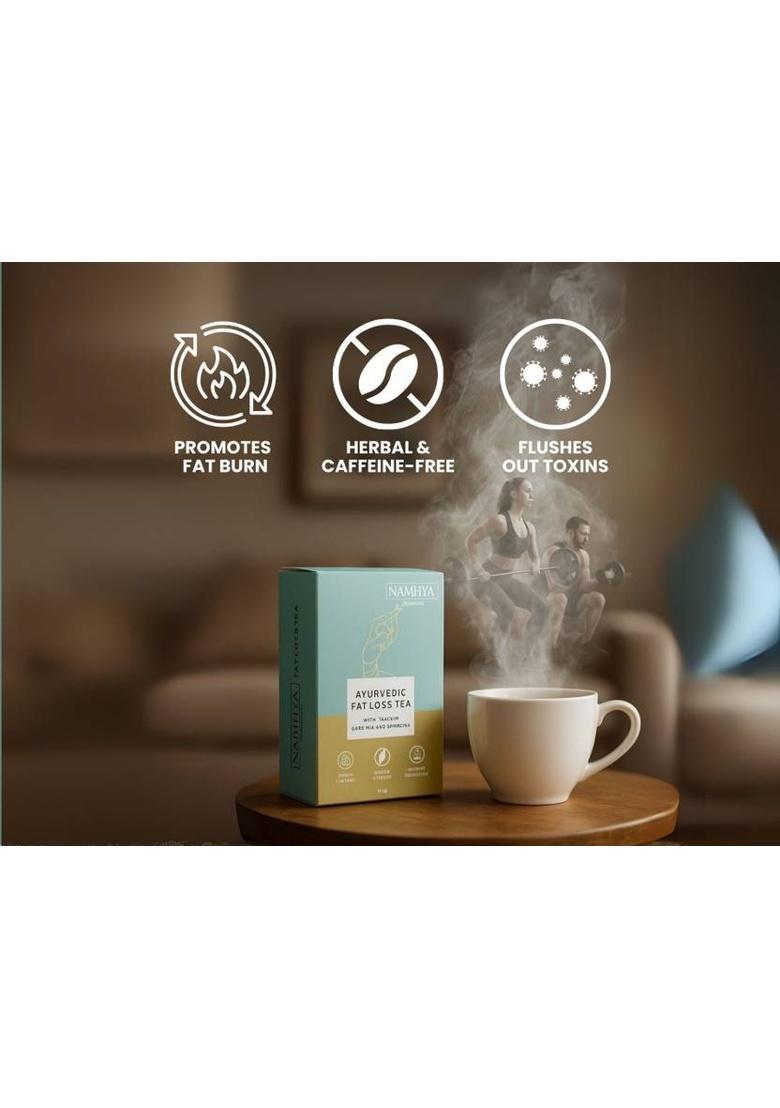 Namhya Foods Ayurvedic Fat Loss Tea | 25 Tea Bags Box Green Tea Bags Box (100 G)