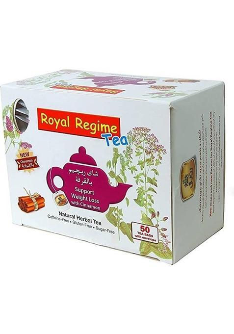 Royal Regime Tea New Cinnamon Natural Zero Calories Improves Metabolism Herbal Tea Bags Box&nbsp;&nbsp;(100 G)