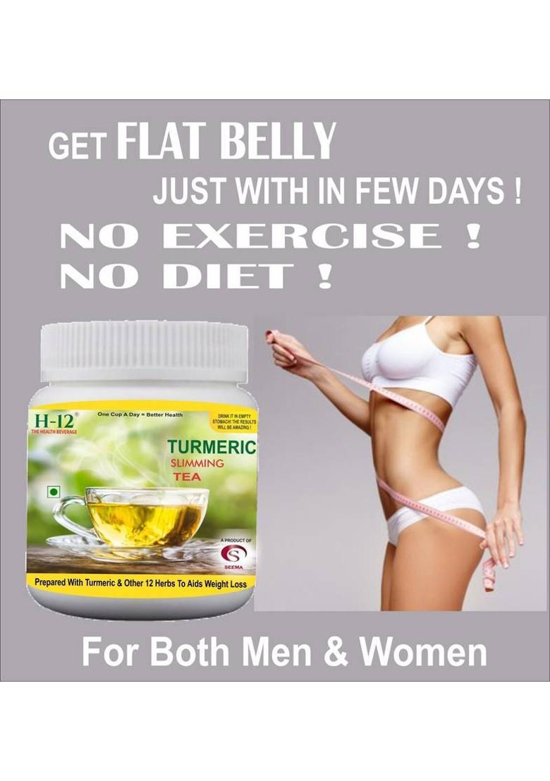 Seema Turmeric Slimming Tea (Helps In Weight Loss , Reduces Belly Fat, Improves Blood Pressure, Immunity.. ) Ginger Yellow Tea Mason Jar (2 X 0.1 Kg)
