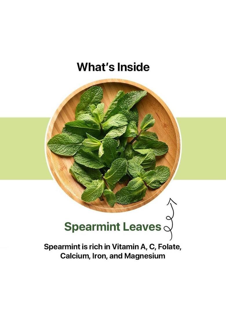 Blue Tea Spearmint Leaves-Tea, Supports Hormone, Pcos Relief & Weight Loss, Caffeine Free Herbs Herbal Tea Plastic Bottle (100 G)