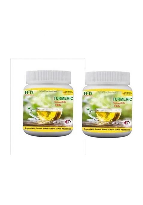 Seema Turmeric Slimming Tea (Helps In Weight Loss , Reduces Belly Fat, Improves Blood Pressure, Immunity.. ) Ginger Yellow Tea Mason Jar&nbsp;&nbsp;(2 X 0.1 Kg)