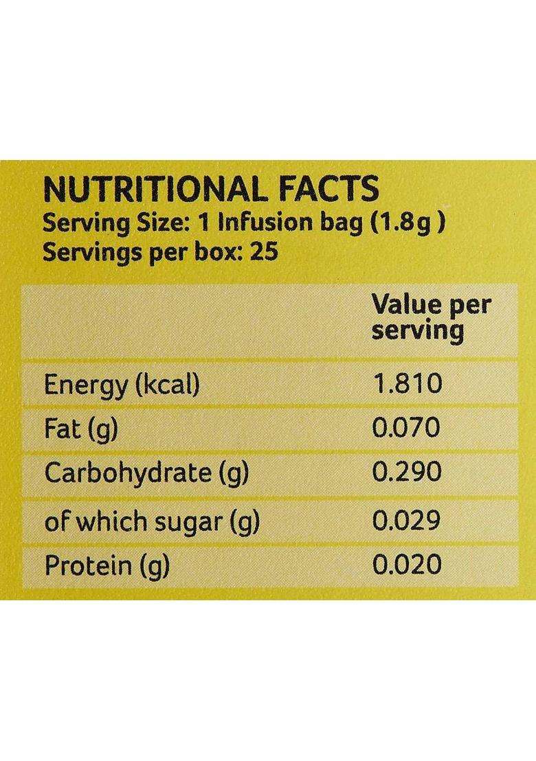 Organic India Tulsi Sweet Lemon 25 Tea Bags- (Pack Of 3) Lemon Green Tea Bags Box&nbsp;&nbsp;(3 X 25 Bags) - Indya