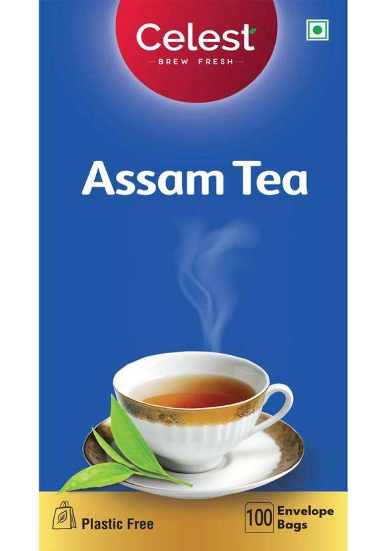 Celest Assam Tea, 100 Tea Bags | Black Tea | Assam Tea Bags | Black Tea Bags Box&nbsp;&nbsp;(100 Bags) - Indya