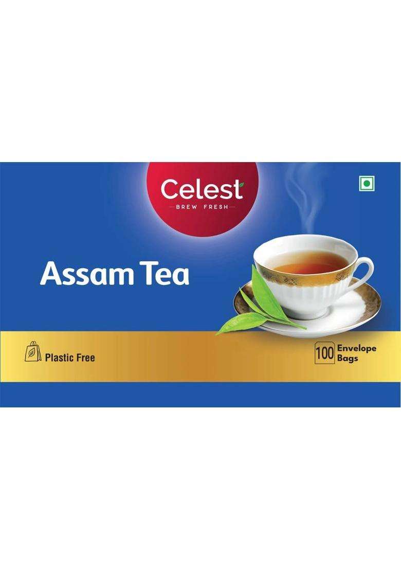 Celest Assam Tea, 100 Tea Bags | Black Tea | Assam Tea Bags | Black Tea Bags Box&nbsp;&nbsp;(100 Bags) - Indya