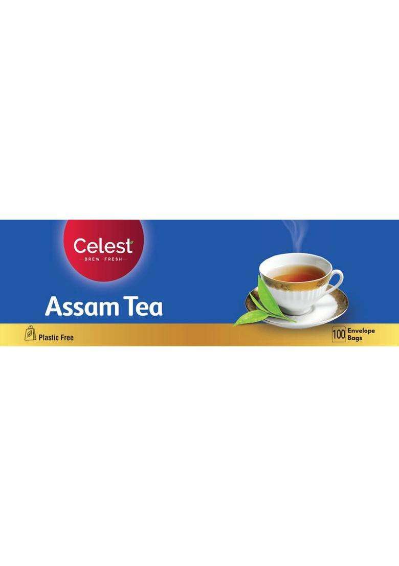 Celest Assam Tea, 100 Tea Bags | Black Tea | Assam Tea Bags | Black Tea Bags Box&nbsp;&nbsp;(100 Bags) - Indya