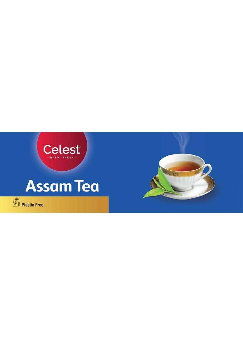 Celest Assam Tea, 100 Tea Bags | Black Tea | Assam Tea Bags | Black Tea Bags Box&nbsp;&nbsp;(100 Bags) - Indya