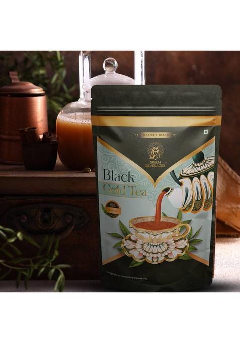 Green Beverages Black Gold Assam Select Tea | Premium Leaf Ctc | Blended By Master Tea Experts Black Tea Pouch (2 X 250 G)