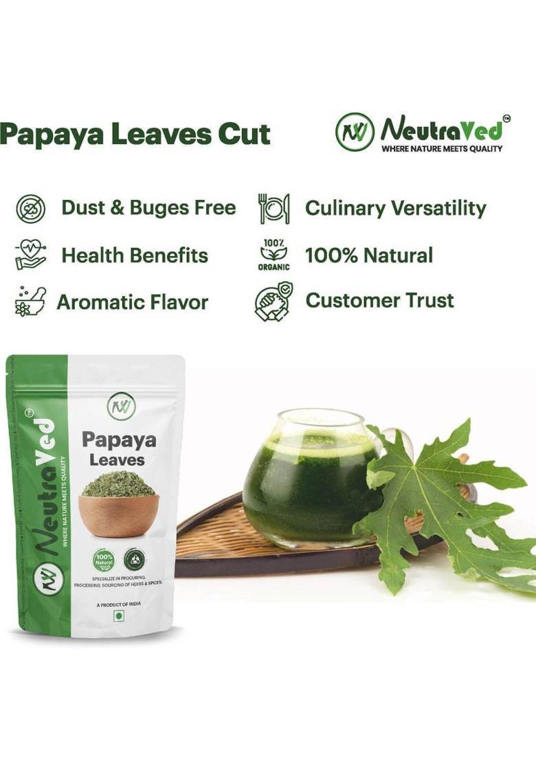 Neutraved Papaya Leaves Tea For Healthy Immunity | Papaya Leaf Tea ,Juice, Skin Care Papaya Herbal Tea Pouch (100 G)