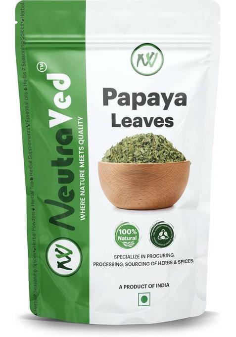 Neutraved Papaya Leaves Tea For Healthy Immunity | Papaya Leaf Tea ,Juice, Skin Care Papaya Herbal Tea Pouch (100 G)