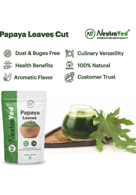 Neutraved Papaya Leaves Tea For Healthy Immunity | Papaya Leaf Tea ,Juice, Skin Care Papaya Herbal Tea Pouch (100 G)