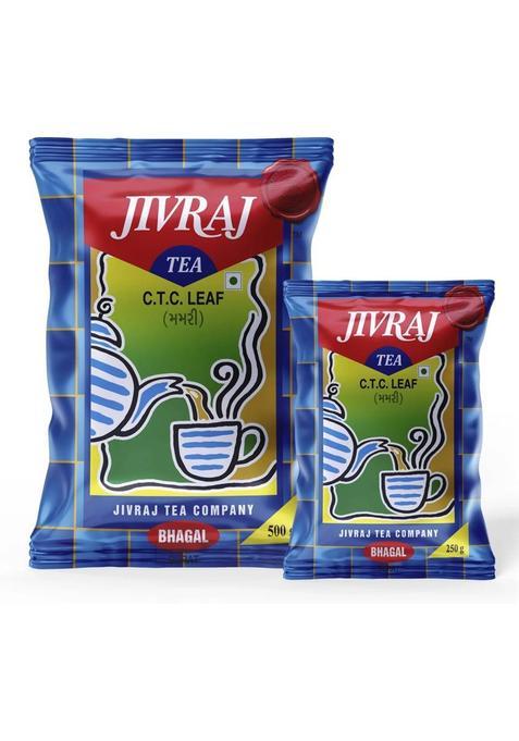 Jivraj Ctc Premium Leaf Combo Black Tea Pouch&nbsp;&nbsp;(2 X 375 G)