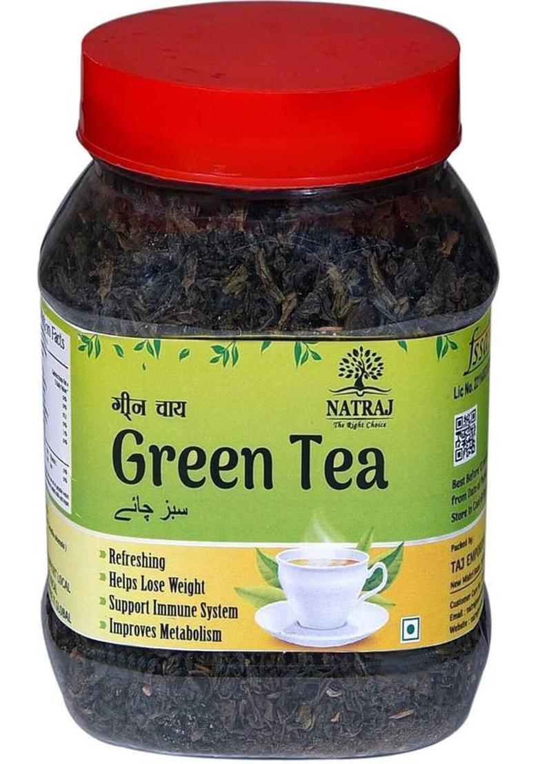 Natraj The Right Choice Green Tea Leaves For Body Detoxification, Stress, Digestion & Weight Loss 200G Green Tea Box (200 G)