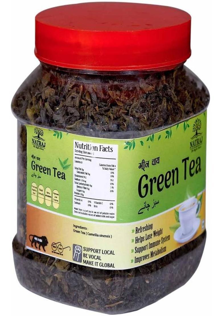 Natraj The Right Choice Green Tea Leaves For Body Detoxification, Stress, Digestion & Weight Loss 200G Green Tea Box (200 G)