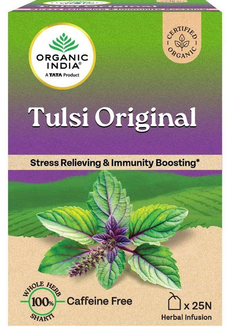 Organic India Original Tulsi Tea Bags Box&nbsp;&nbsp;(25 Bags) - Indya