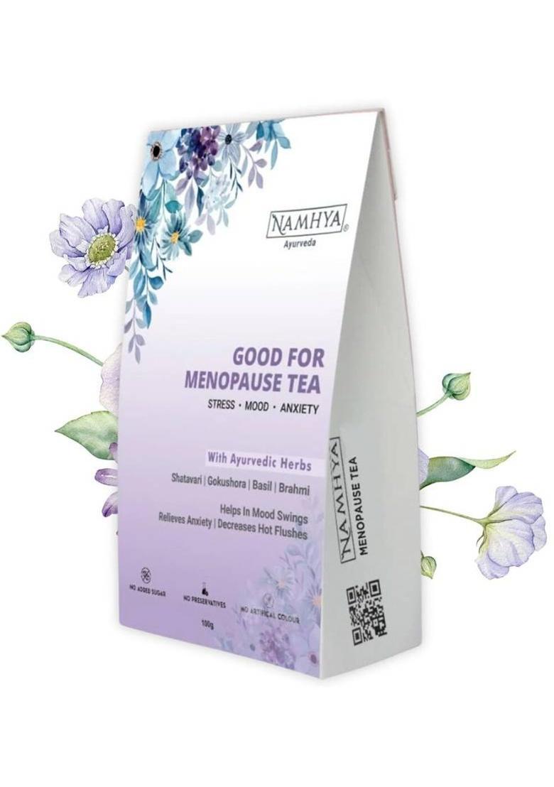 Namhya Foods Good For Menopause Tea | Weight Management, Mood Swings And Good Sleep | Unflavoured Green Tea Box (100 G)