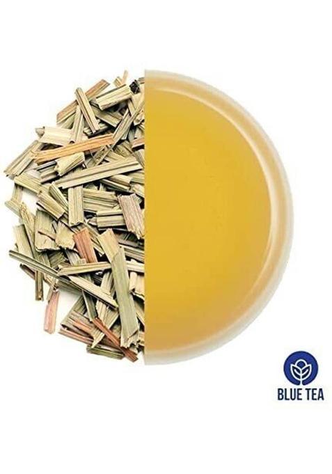 Blue Tea Lemongrass Herbal Tea Leaves I 100G Lemon Grass Herbal Tea Plastic Bottle (100 G)