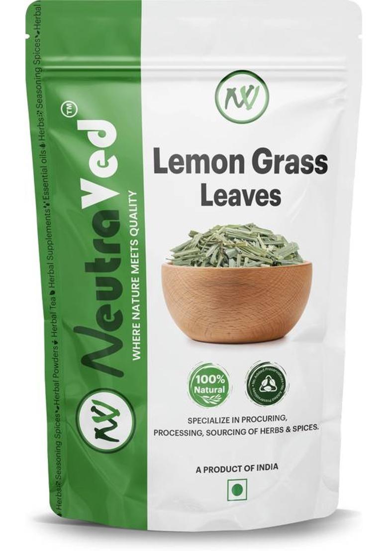 Neutraved Lemongrass Herbal Tea Leaves Boost Metabolism Used For Detox Lemon Grass Herbal Tea Pouch (100 G)
