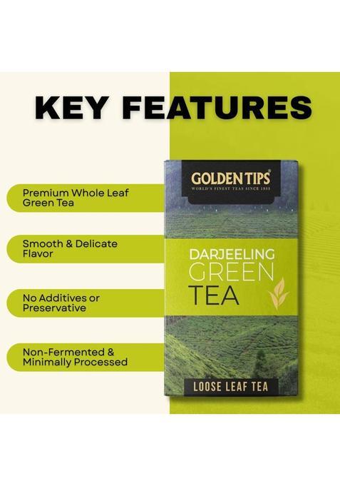Golden Tips Darjeeling Loose Leaves Fresh Green Tea Box (100 G)