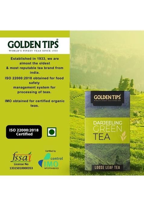 Golden Tips Darjeeling Loose Leaves Fresh Green Tea Box (100 G)