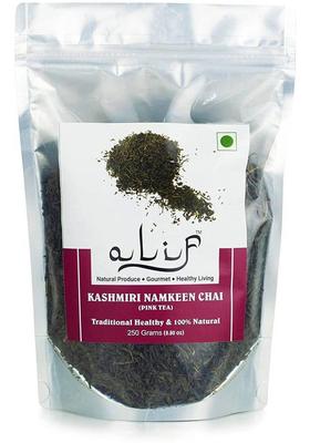 Alif Premium Kashmiri Namkeen Tea 250G, Noon Chai, Pink Tea, Sheer Chai, Samovar Tea Herbal Tea Pouch&nbsp;&nbsp;(250 G)