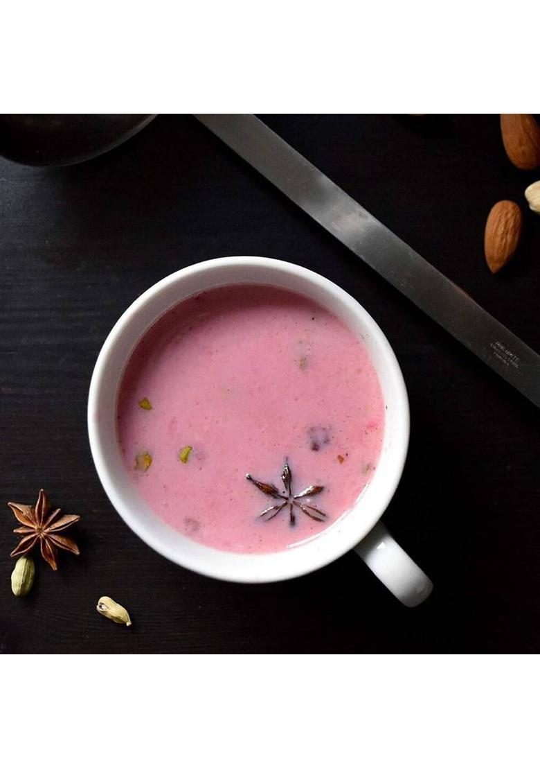 Alif Premium Kashmiri Namkeen Tea 250G, Noon Chai, Pink Tea, Sheer Chai, Samovar Tea Herbal Tea Pouch (250 G)