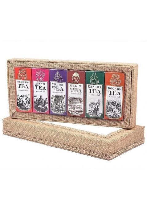 Golden Tips 6 In 1 Darjeeling, Assam, Nilgiri, Sikkim, Kangra And Dooars Black Tea Box&nbsp;&nbsp;(6 X 0.05 G)
