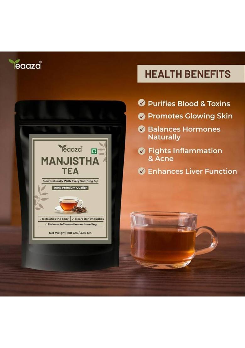 Teaaza Organic Manjistha Root Tea For Skin, Hair, & Weight Management