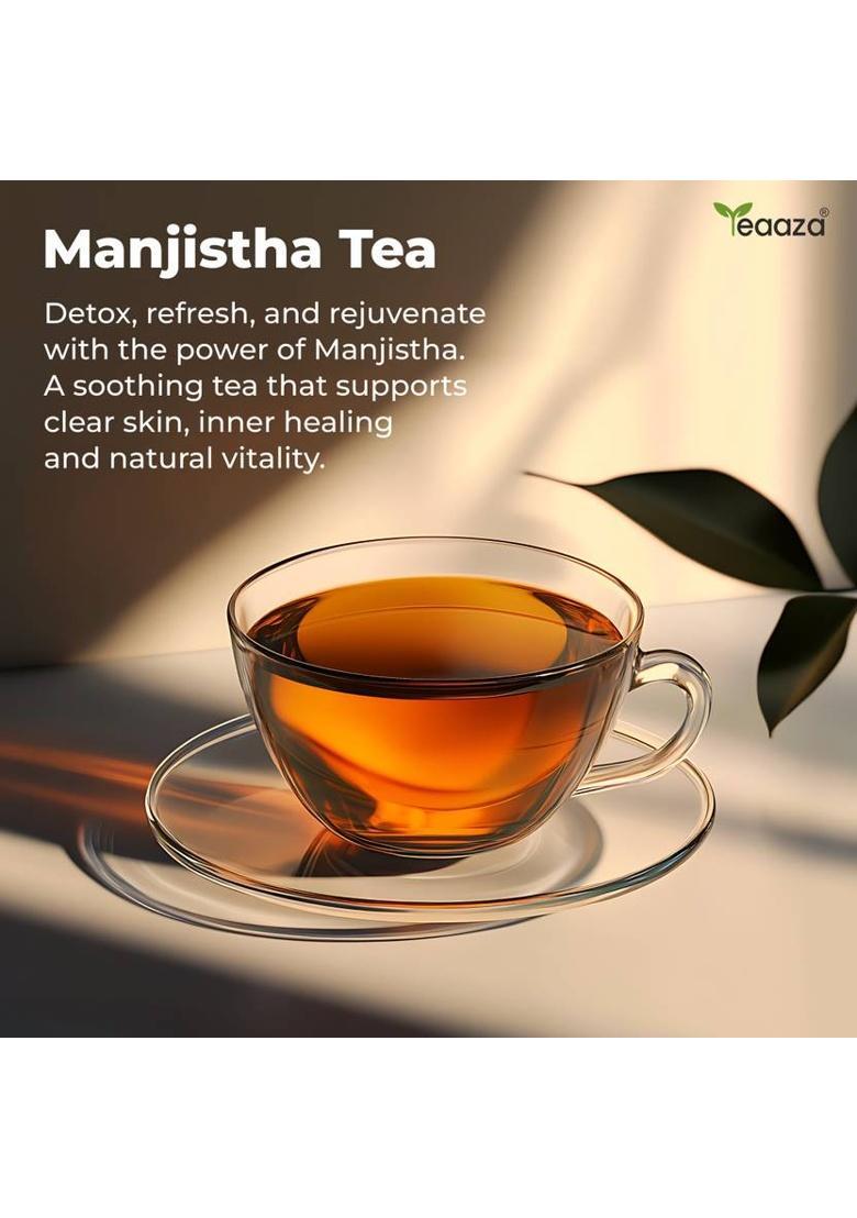 Teaaza Organic Manjistha Root Tea For Skin, Hair, & Weight Management