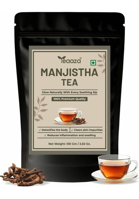 Teaaza Organic Manjistha Root Tea For Skin, Hair, & Weight Management - 100G Pack Herbs Herbal Tea Pouch&nbsp;&nbsp;(100 G)