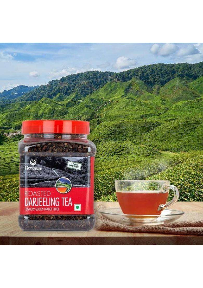 Goodricke Roasted Organic Darjeeling Tea (250 Gm)-Pack Of 3 Plain, Unflavoured Black Tea Plastic Bottle&nbsp;&nbsp;(3 X 250 G) - Indya
