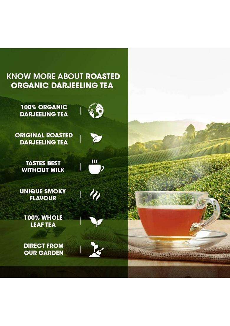 Goodricke Roasted Organic Darjeeling Tea (250 Gm)-Pack Of 3 Plain, Unflavoured Black Tea Plastic Bottle&nbsp;&nbsp;(3 X 250 G) - Indya