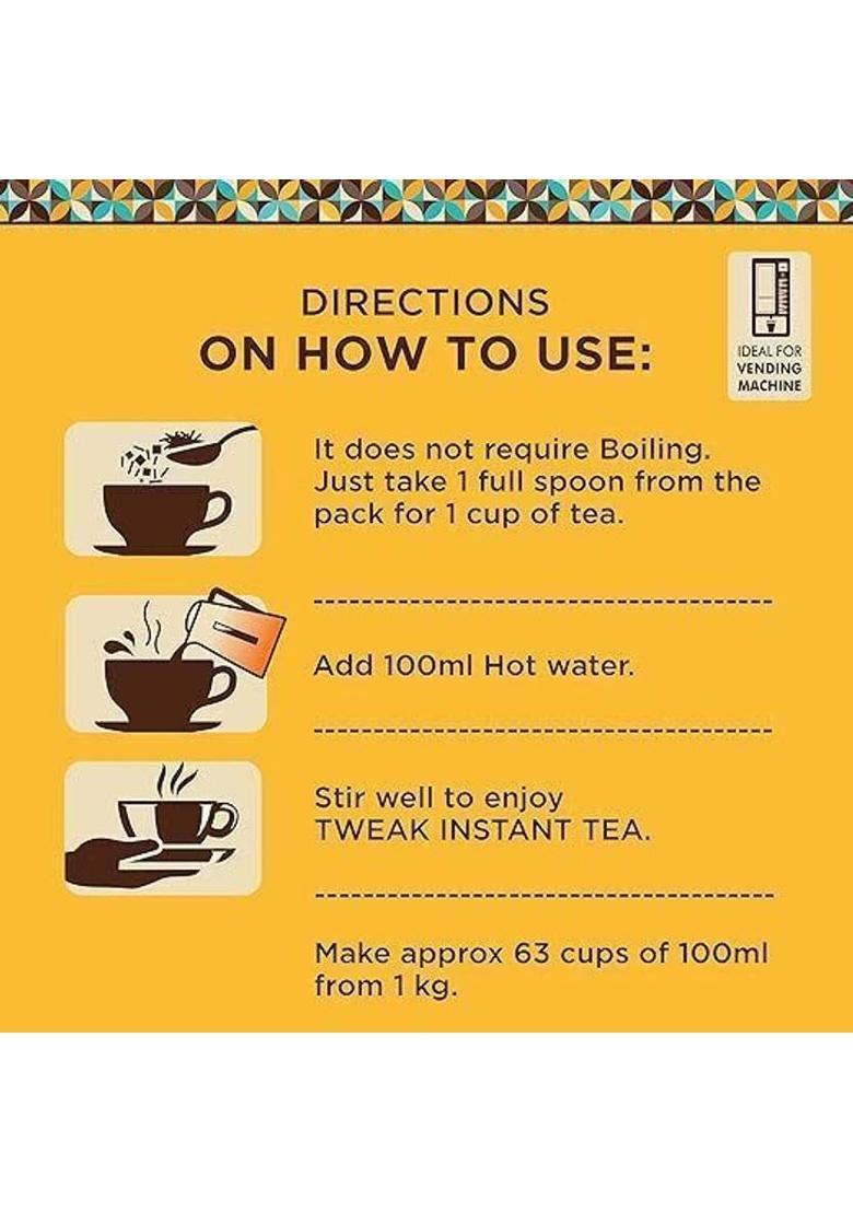 Tweak Instant Ginger Tea Premix Ready Chai Mix With Milk, Sugar & Spices Ginger Instant Tea Box (160 G)