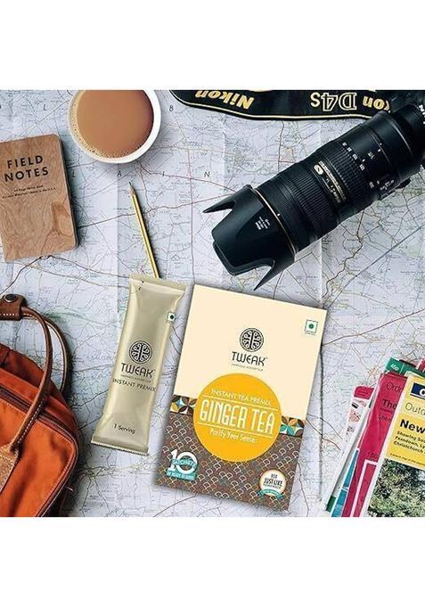 Tweak Instant Ginger Tea Premix Ready Chai Mix With Milk, Sugar & Spices Ginger Instant Tea Box (160 G)