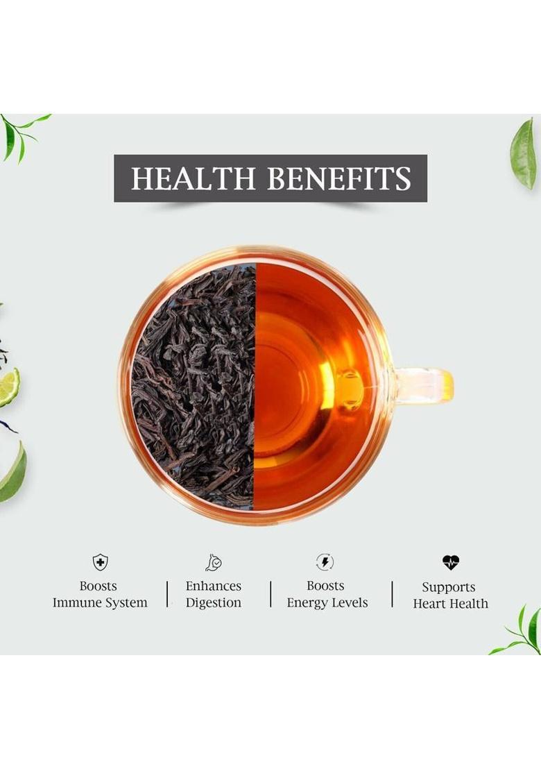 Golden Tips Premium Darjeeling Full Loose Leaves Earl Grey Bergamot Orange Black Tea Tin (100 G)