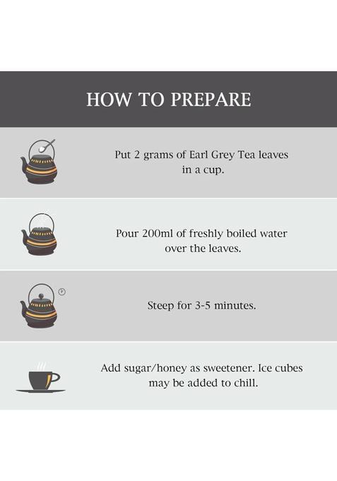 Golden Tips Premium Darjeeling Full Loose Leaves Earl Grey Bergamot Orange Black Tea Tin (100 G)