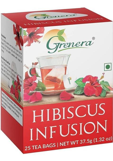Grenera Infusion Hibiscus Herbal Tea Bags Box&nbsp;&nbsp;(25 Bags)