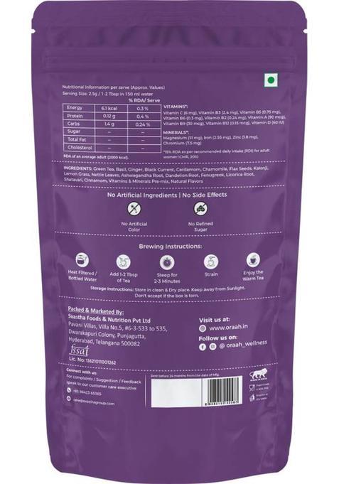 Oraah Pcos Pcod Tea Helps With Hormone Balance, Period, And Weight Loss- Pcos Tea