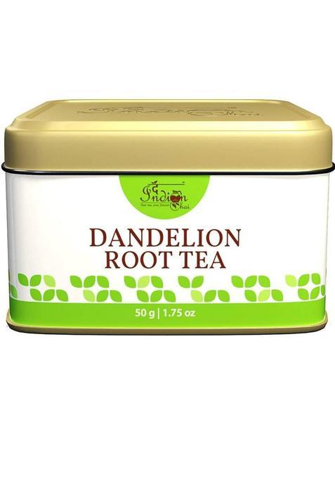 The Indian Chai Dandelion Root Tea 50G For Detox, Cleansing Liver, Supports Kidney Herbal Tea Tin (50 G)