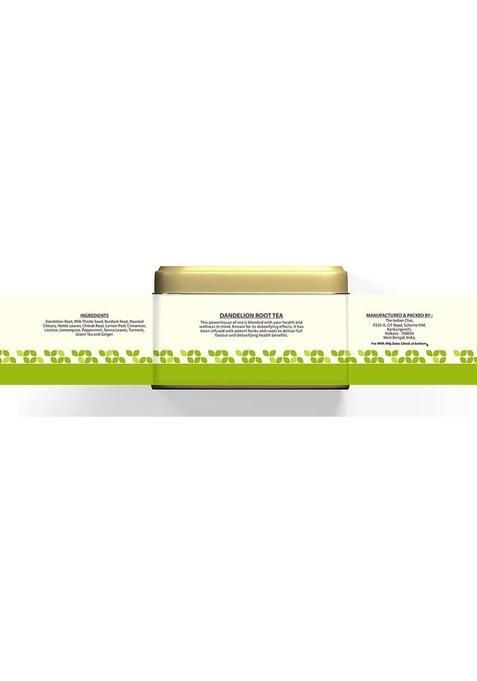 The Indian Chai Dandelion Root Tea 50G For Detox, Cleansing Liver, Supports Kidney Herbal Tea Tin (50 G)