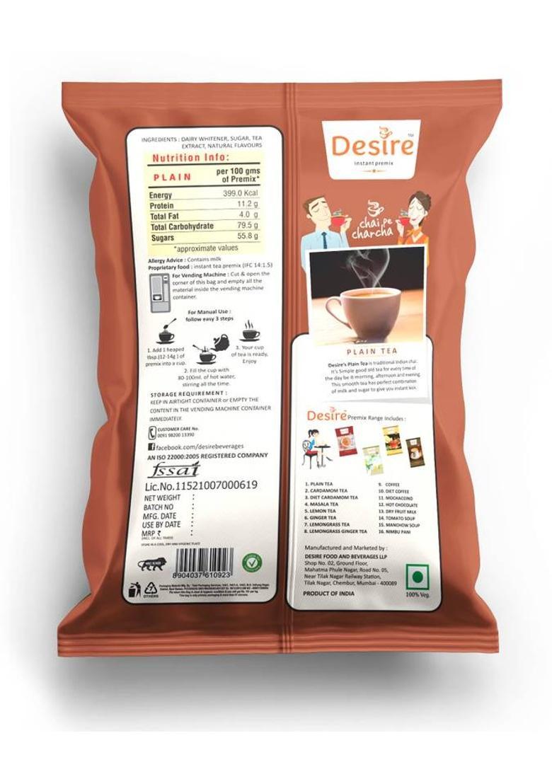 Desire Regular Chai Powder Premix For Vending Machine