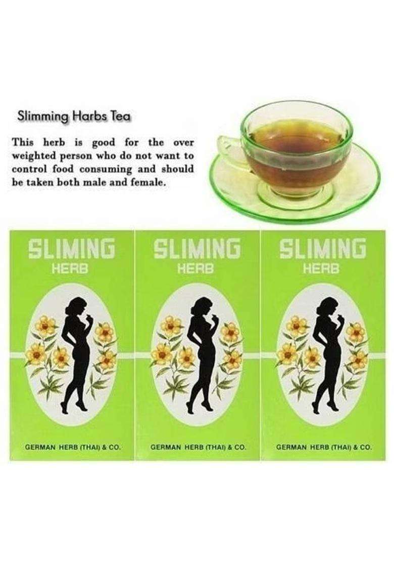 German Herb Herb Diet Slimming Tea 50 Bags Herbal Tea Bags Box&nbsp;&nbsp;(50 G) - Indya