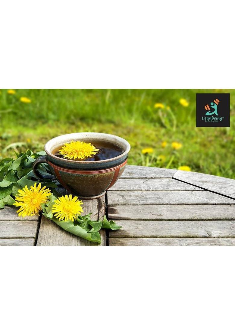 Leanbeing Pure Dandelion Root Tea (50G) Detox Tea For Cleansing Liver, Supports Kidney Function And Digestive Health Unflavoured Herbal Tea Pouch (50 G)