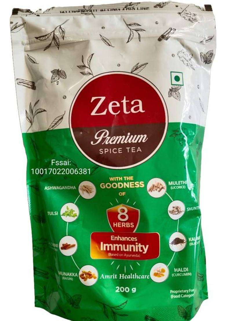 Amrit Healthcare Zeta Premium Spice (For Better Concentration & Sleep) Instant Tea Pouch&nbsp;&nbsp;(200 G) - Indya