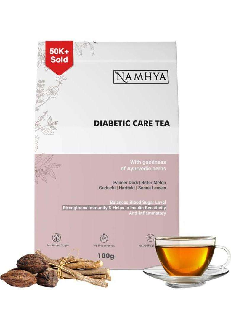 Namhya Foods Diabetic Care Tea Herbal PouchÂ&nbsp;Â&nbsp; 100 G - Indya